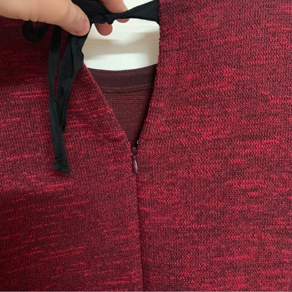 Soft size 12 Red Tweed Shift Dress Ribbon - Picture 10 of 15